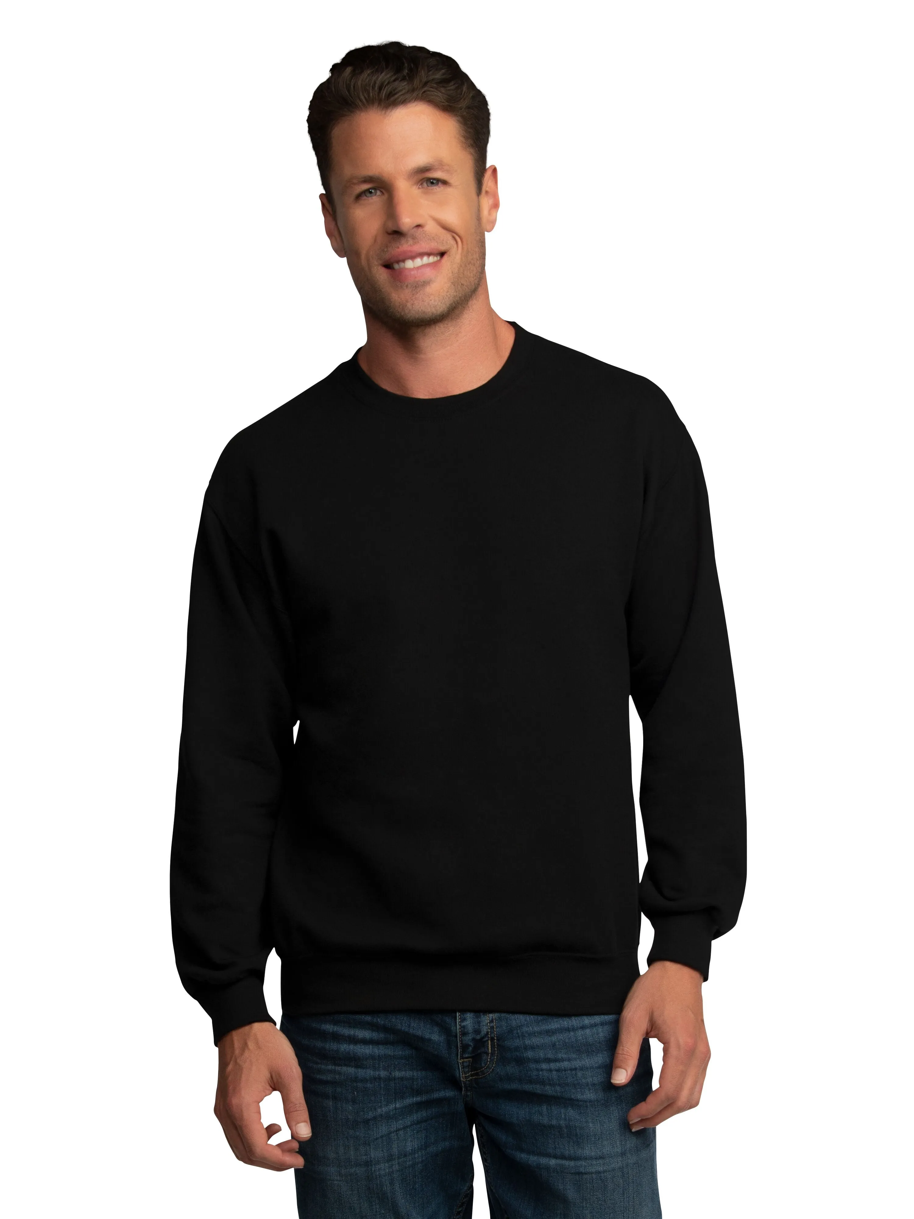 Fruit of the Loom Long Sleeve Pullover Solid Sweatshirt (Men's), 1 Pack