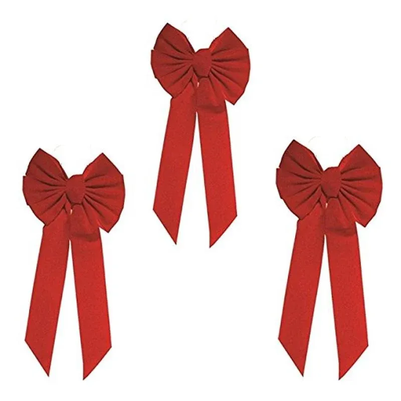 Rocky Mountain Goods Red Bow - Christmas Wreath Bow - Great for Large Gifts ...