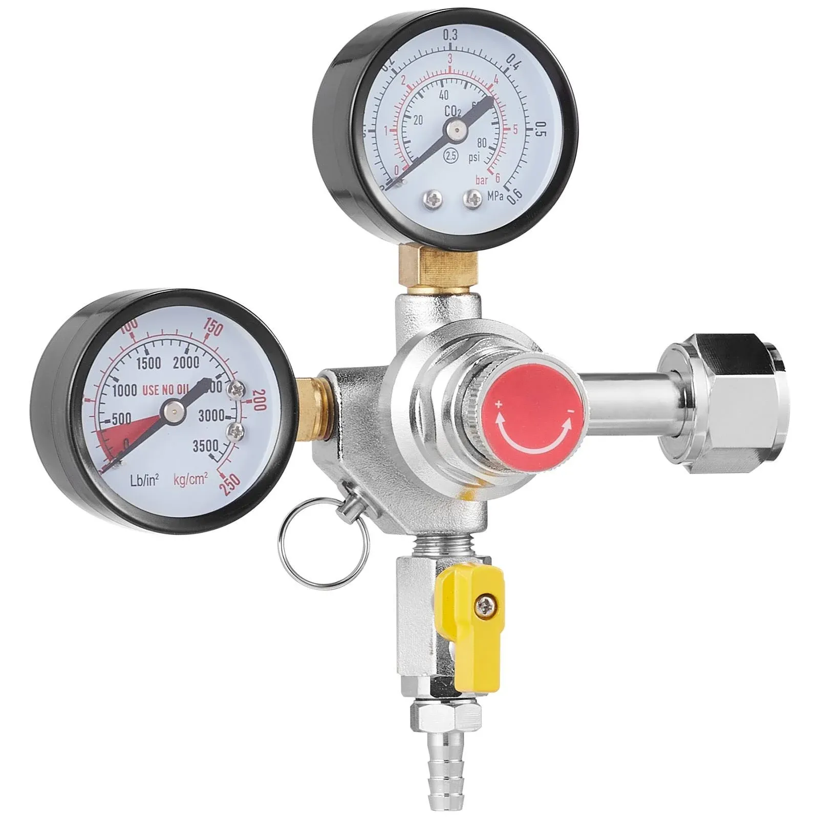 VEVOR CO2 Regulator Gauge with 0-60psi