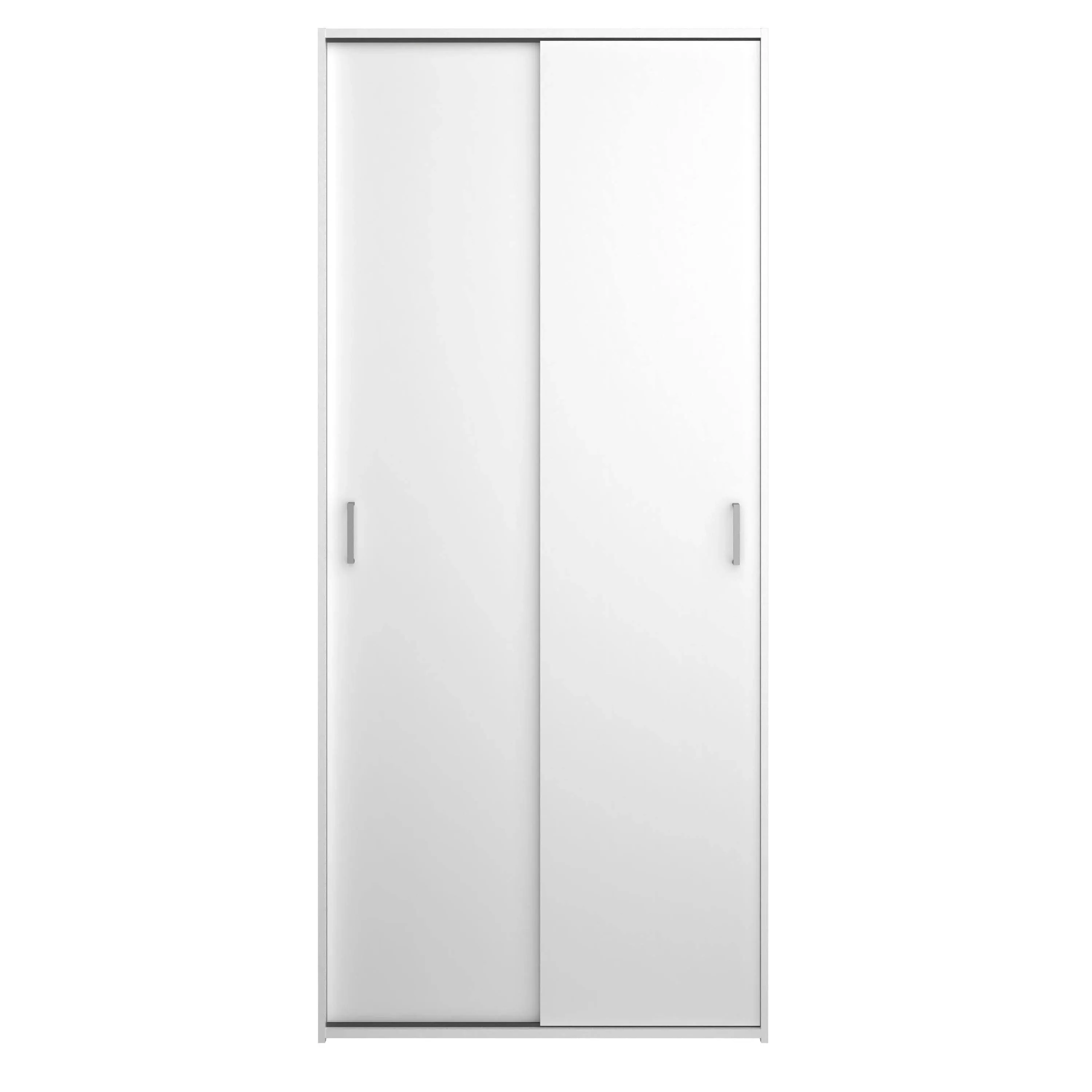 Tvilum 2 Sliding Doors, White Wardrobe