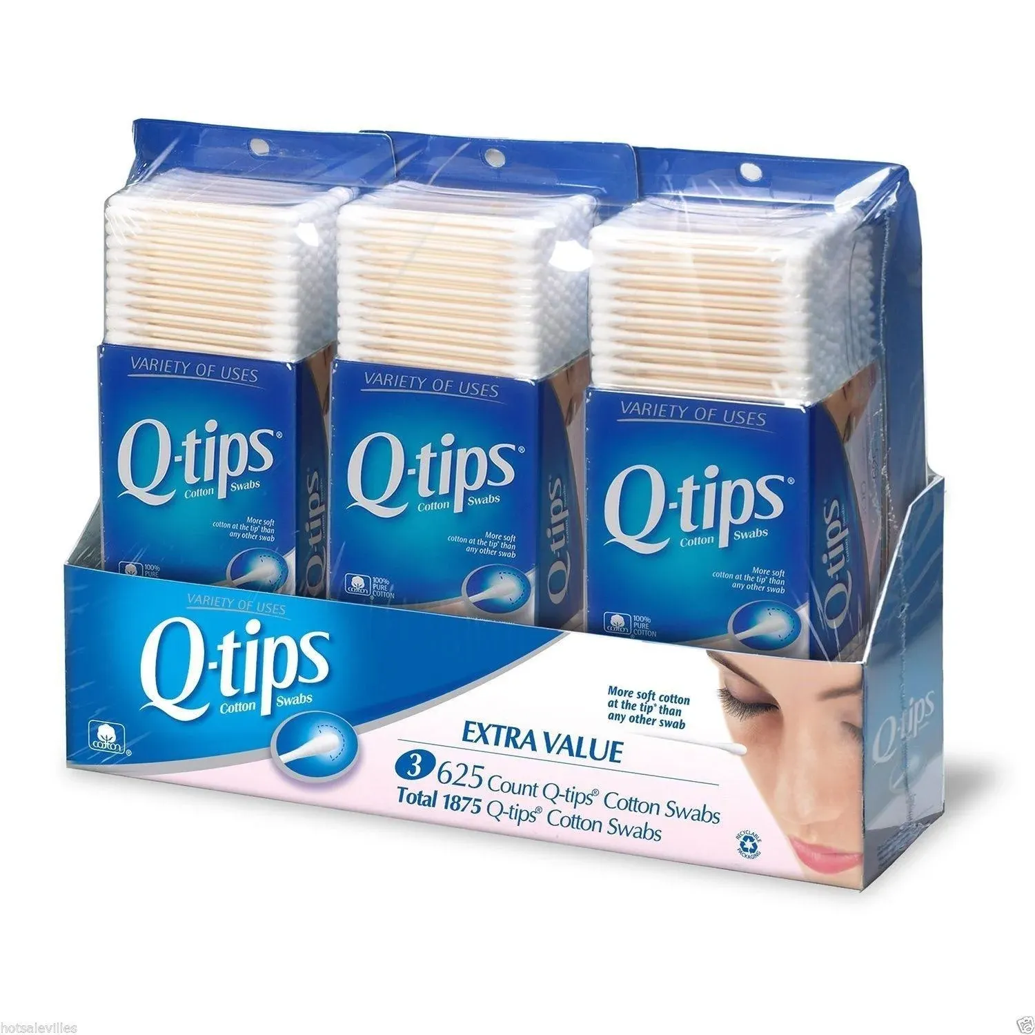 Q-tips Cotton Swabs (750 ct)