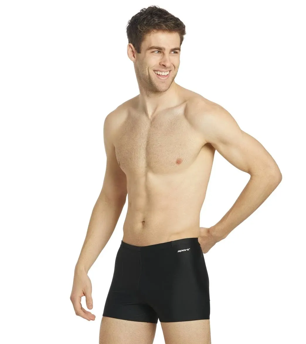 Sporti Solid Swim Square Leg Swimsuit 24-44