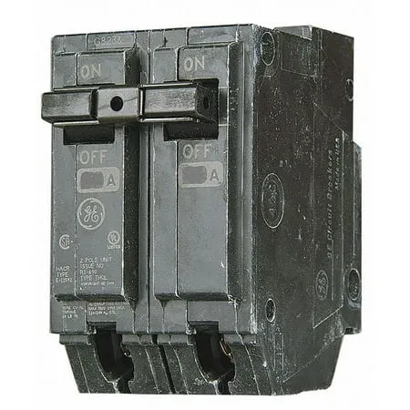 Connecticut Electric THQL2180 Ge Type Thql Q-Line Standard Circuit Breaker, 120/240 Vac, 2 P, 10 Ka, 80 Amp, COLOR