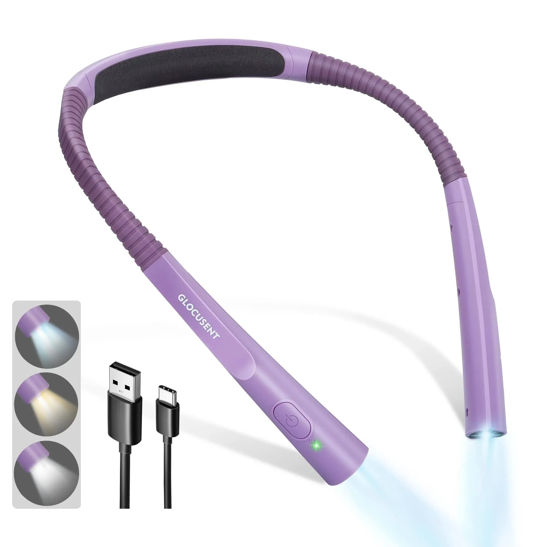 Glocusent Upgraded LED Wearable Neck Reading Light