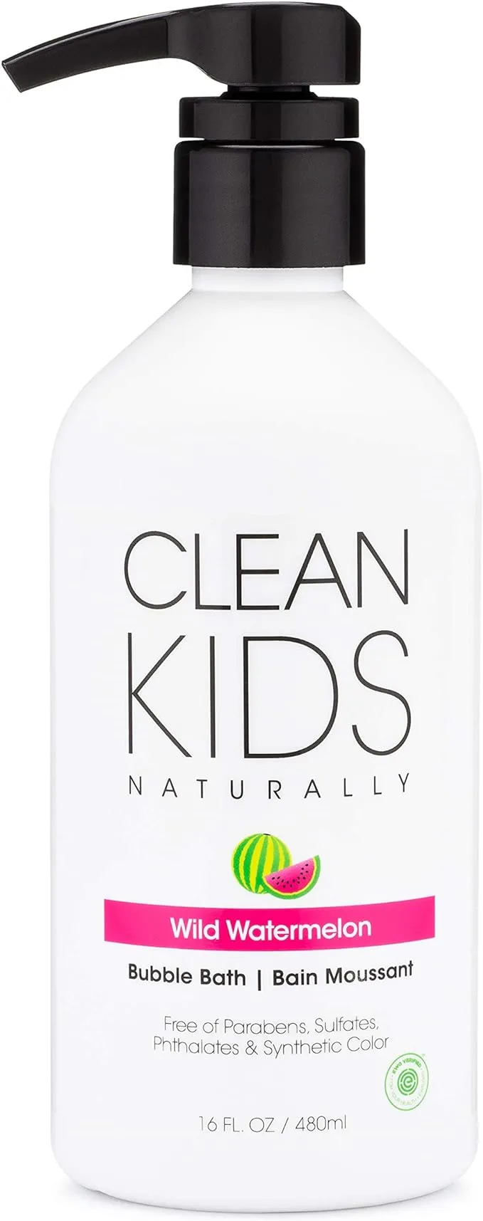 Clean Kids Naturally Bubble Bath Wild Watermelon 16 fl oz