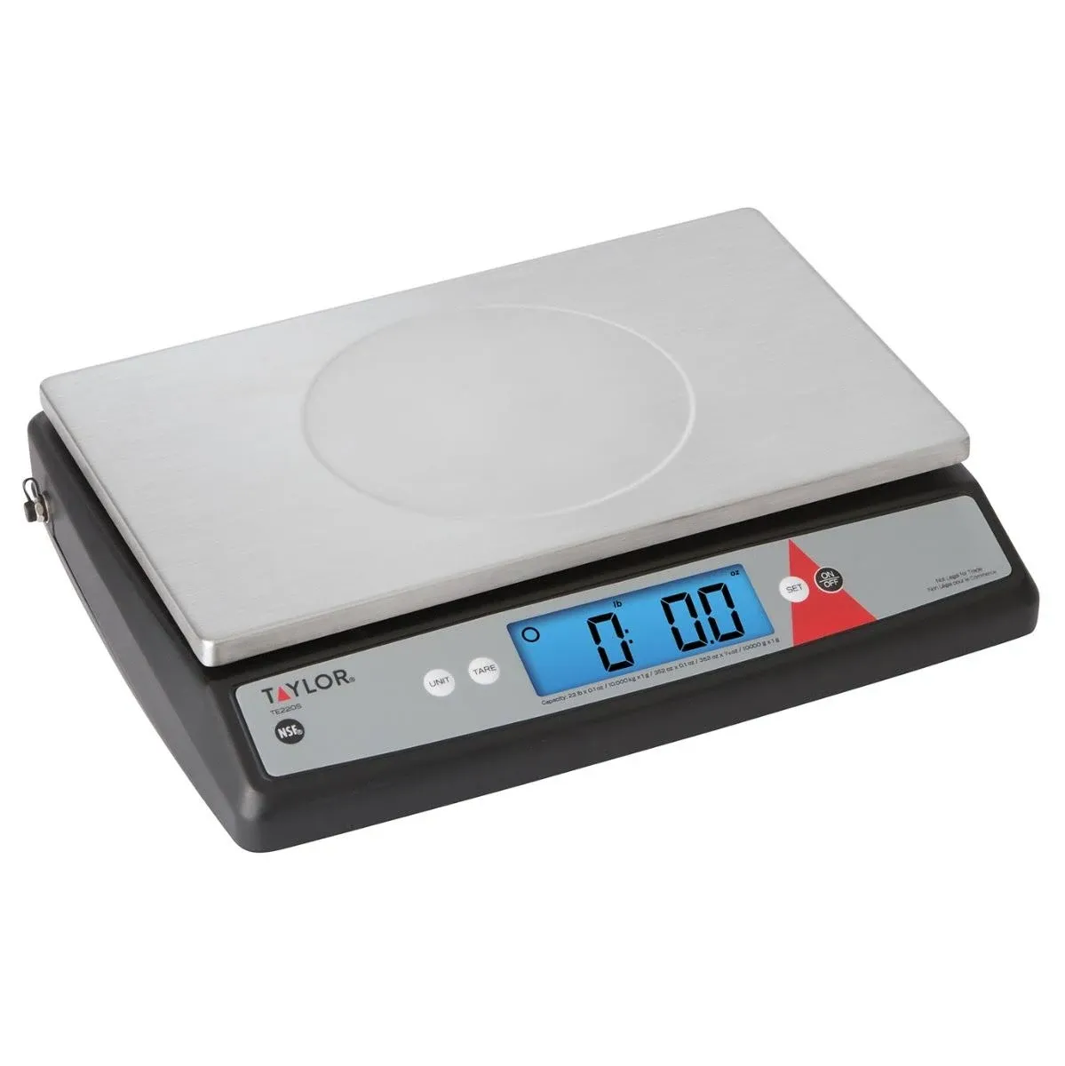 Taylor TE22OS Digital Portion Control Scale, 22 lb.