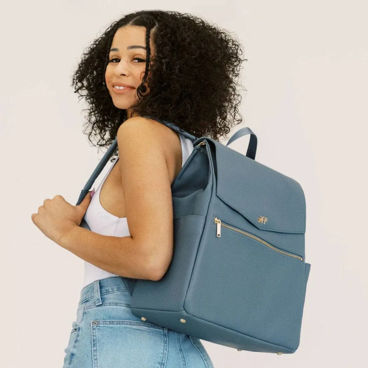 Classic Diaper Bag II Dusty Blue