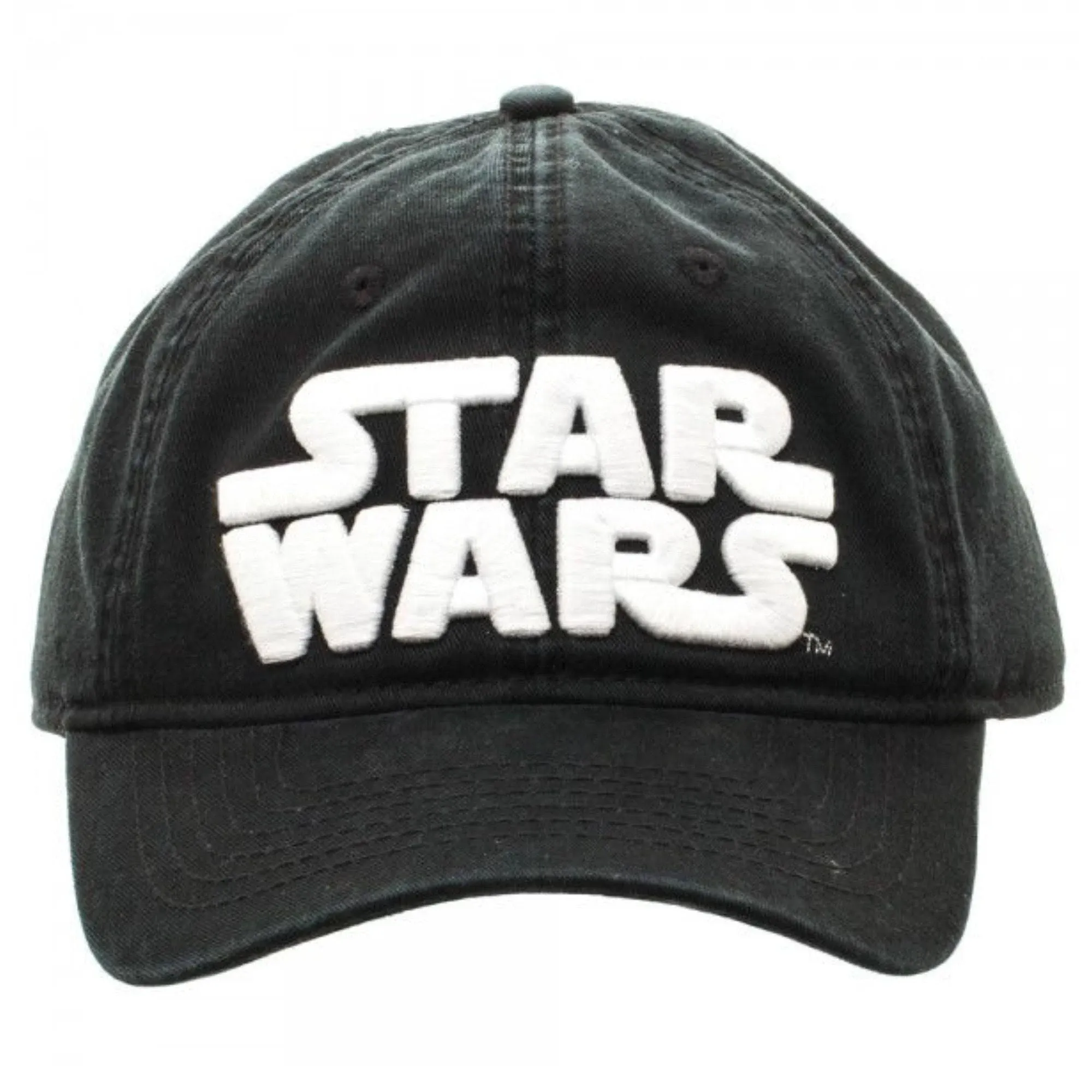 NWT Star Wars Logo Black Strapback Cotton Baseball Cap