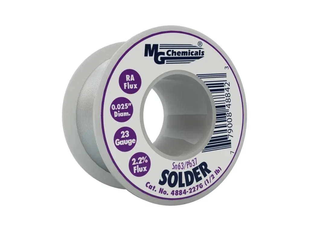 Circuit Specialists - MG Chemicals 1/2lb Tin Lead Rosin Core Solder Wire (227g/0