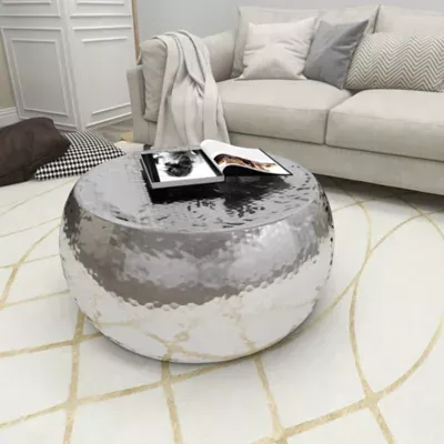 Benzara Round Solid Coffee Table