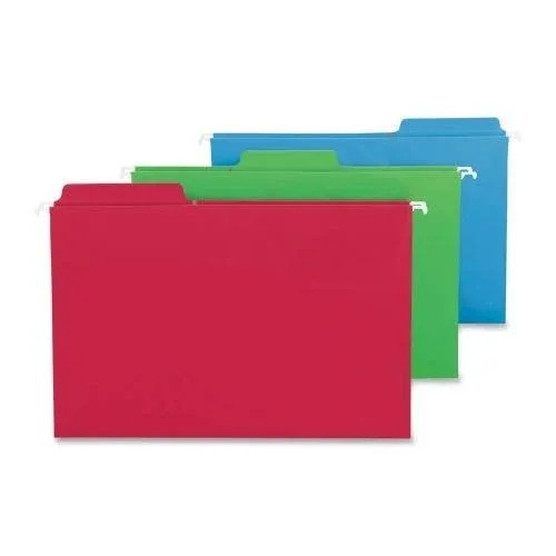 Smead FasTab® Hanging File Folders, 1/3-Cut Tab