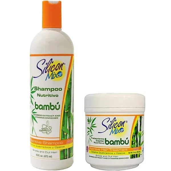 Silicon Mix Bambu Nutritive Shampoo 16oz + Deep Treatment 8oz