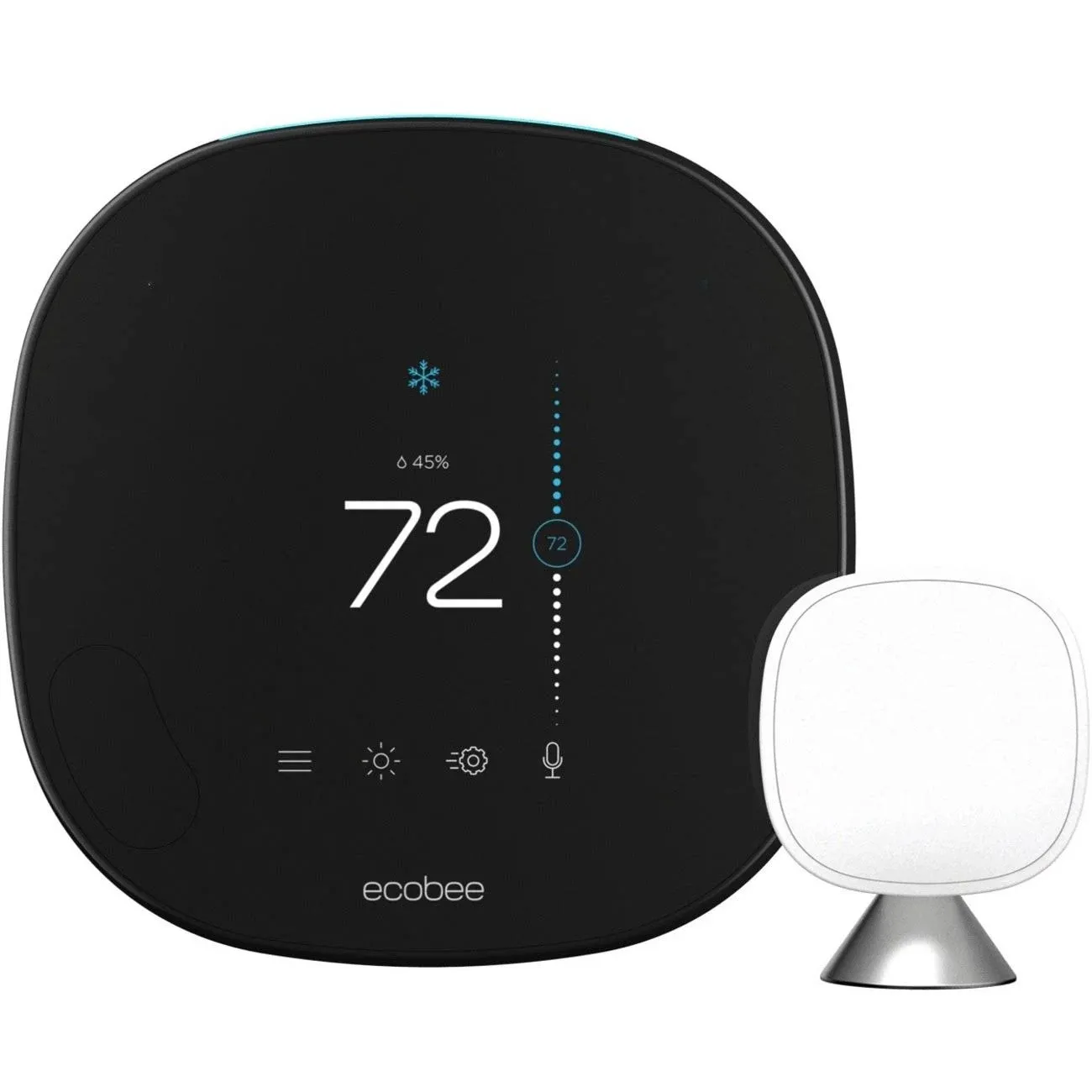 ecobee SmartThermostat with Voice Control - Programmable Wifi Thermostat - Works with Siri, Alexa, Google Assistant - Smart Thermostat for Home