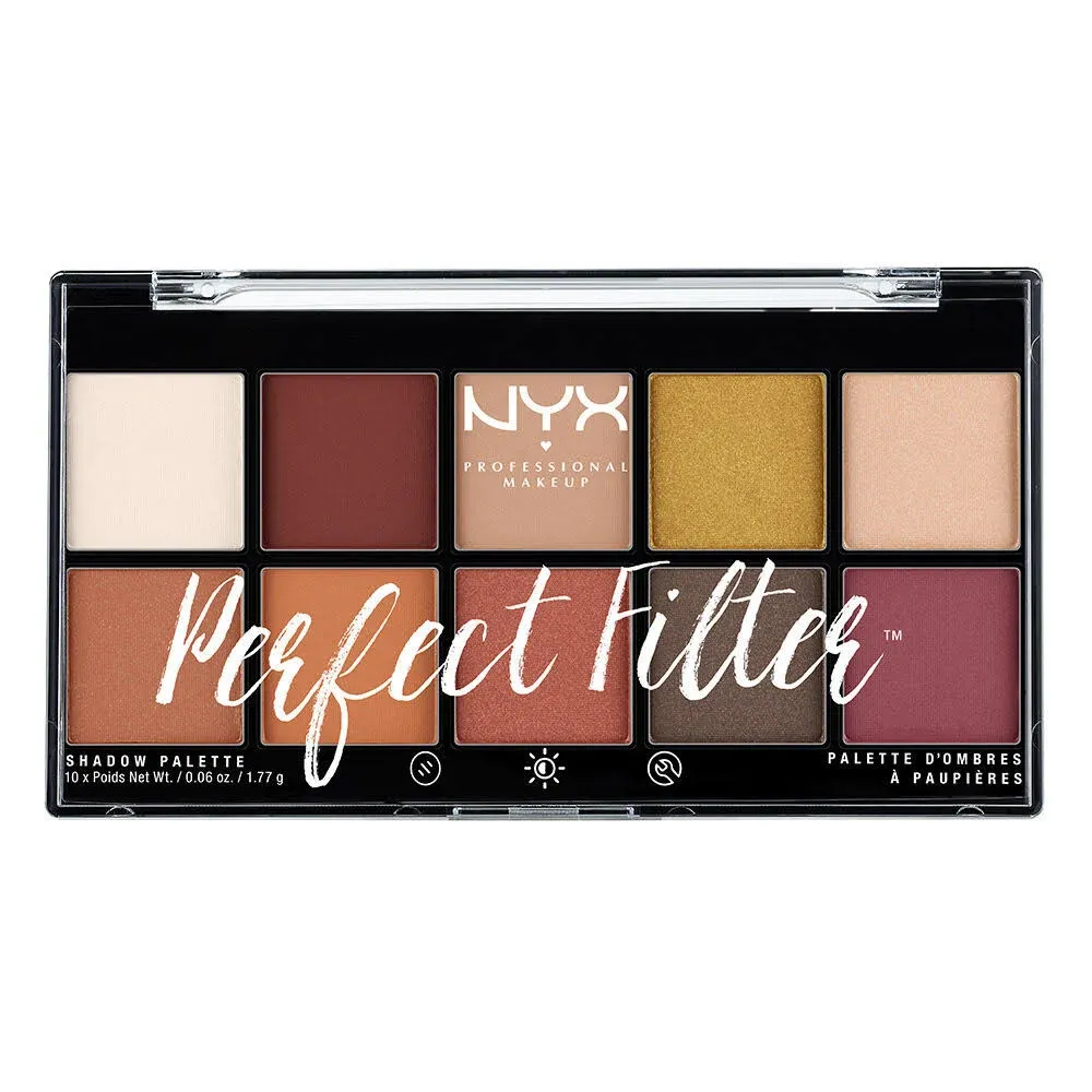 NYX Professional Perfect Filter Rustic Antique 10 Color Shadow Pallet PFSP02