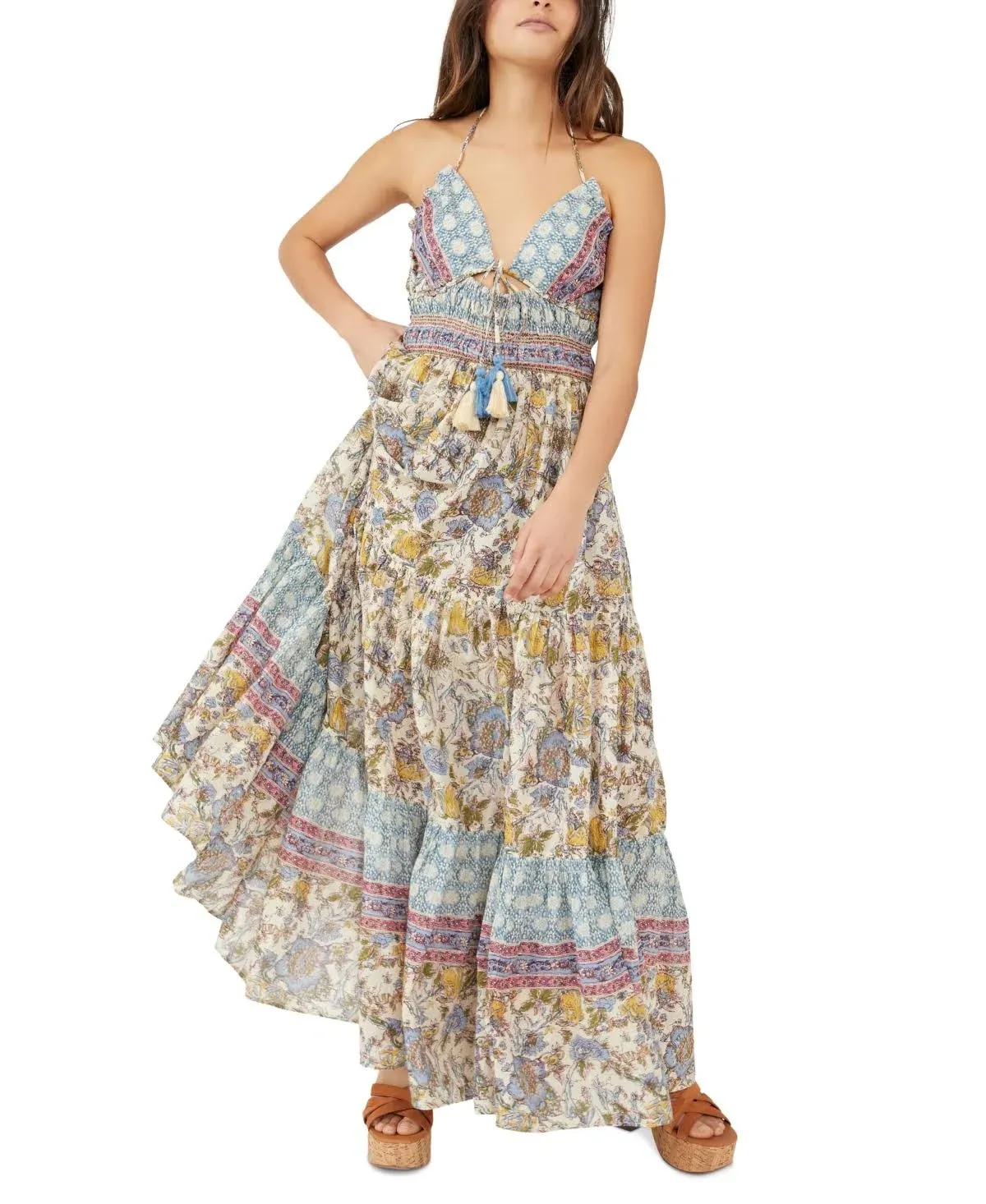 Womens Free People Real Love Maxi Dress