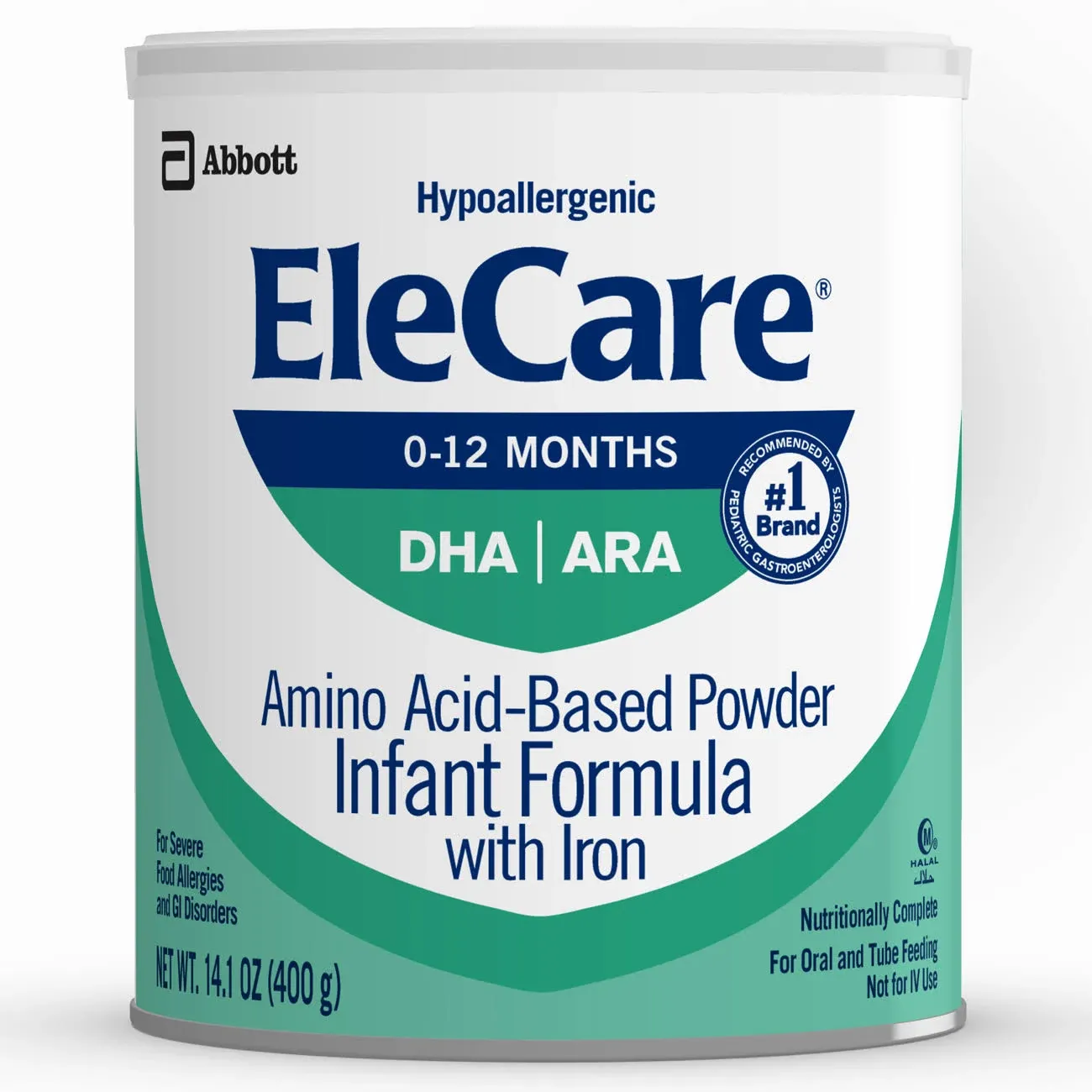 EleCare Hypoallergenic Amino Acid-Based Powder Baby Formula, 14.1-oz Can