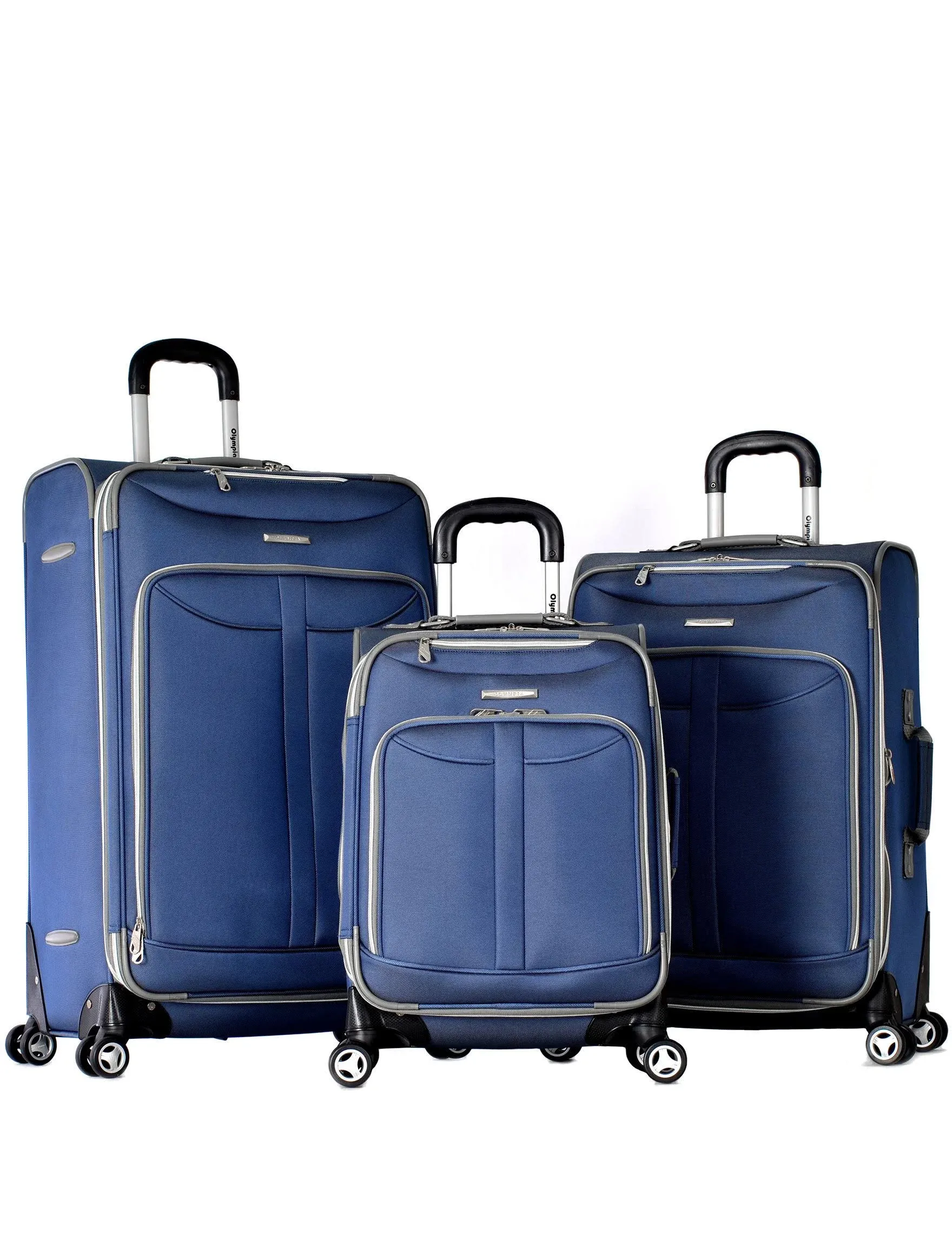 Olympia USA Tuscany 3-Piece Expandable Eva Spinner Set, Blue