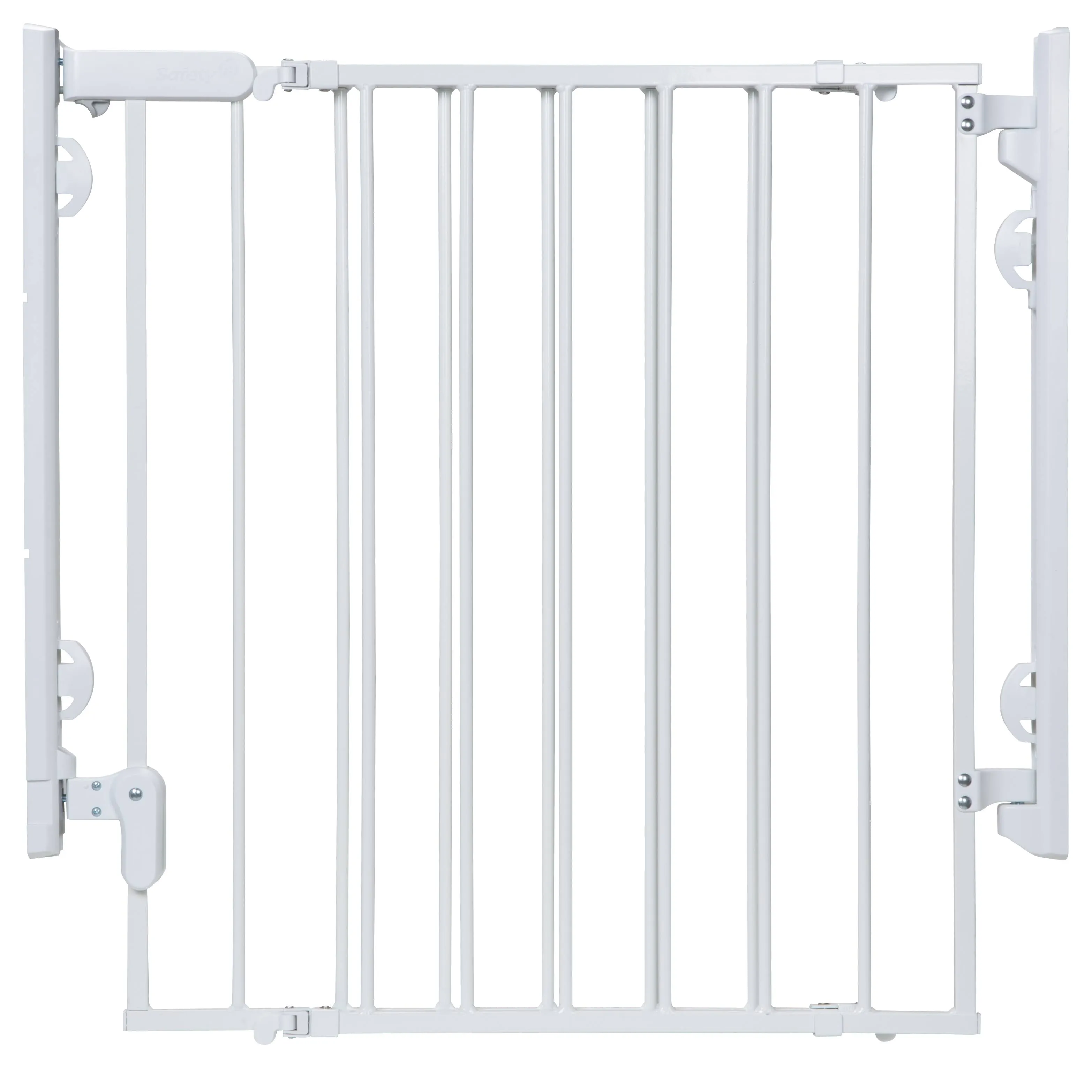 Safety 1st Ready To Install Everywhere Baby Gate, Multi-use Baby Gate with Door for Doorways, Hallways and Stairs, White