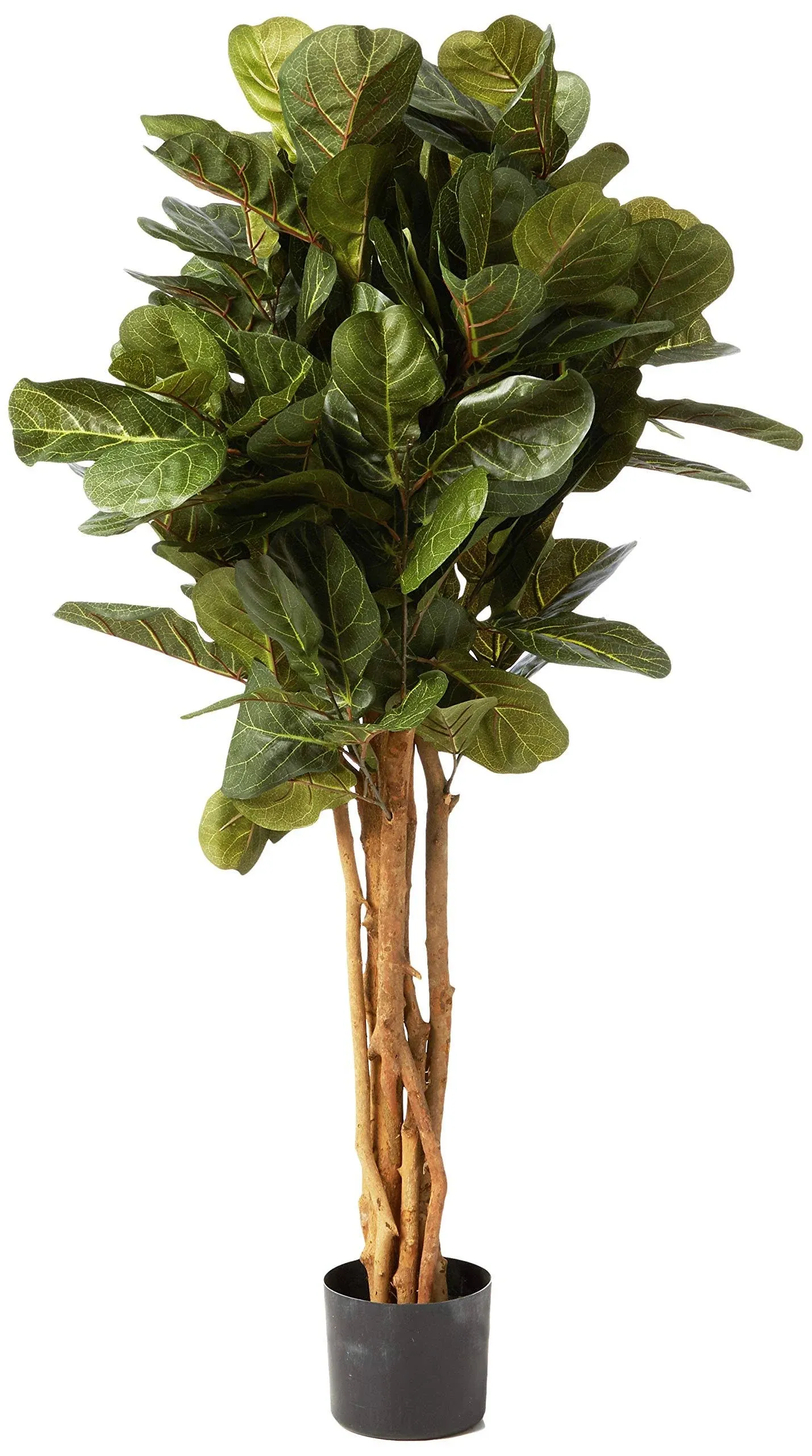 nearly natural Artificial 4-ft. Fiddle Leaf Fig Tree, Green