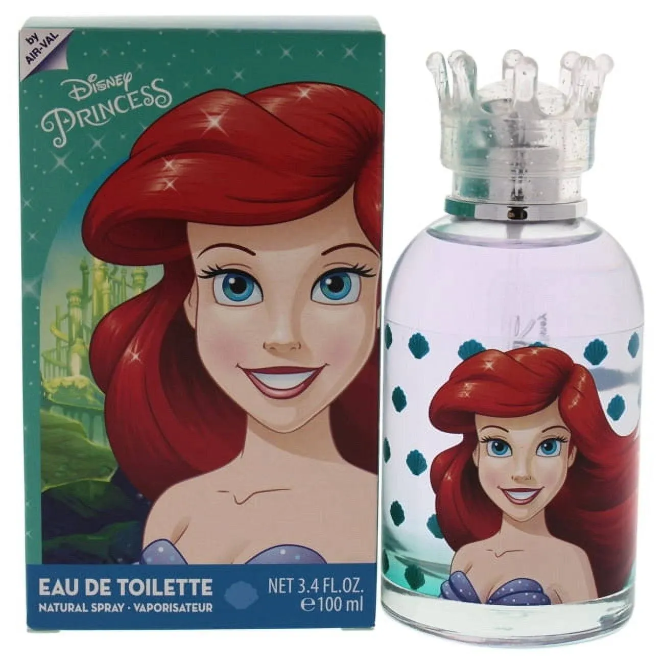 Disney Princess Ariel Eau De Toilette Spray For Girl 3.4 Ounce