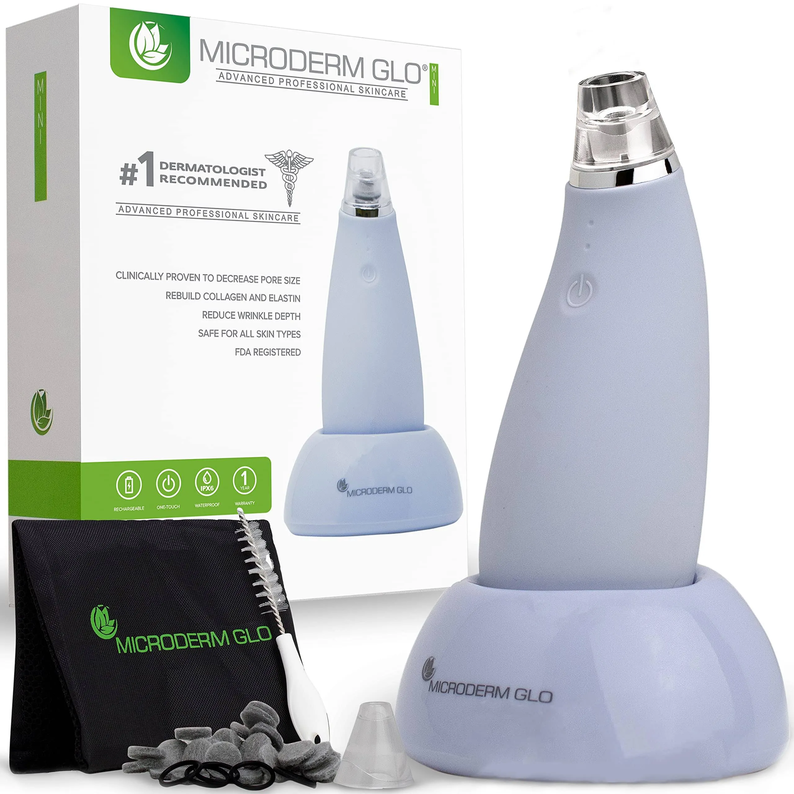 Microderm Glo Mini Diamond Microdermabrasion and Suction Tool