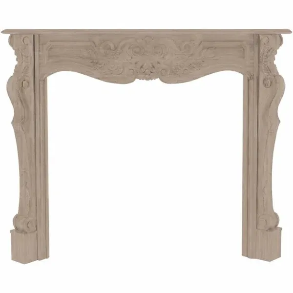 Pearl Mantels Deauville Fireplace Mantel Surround Unfinished