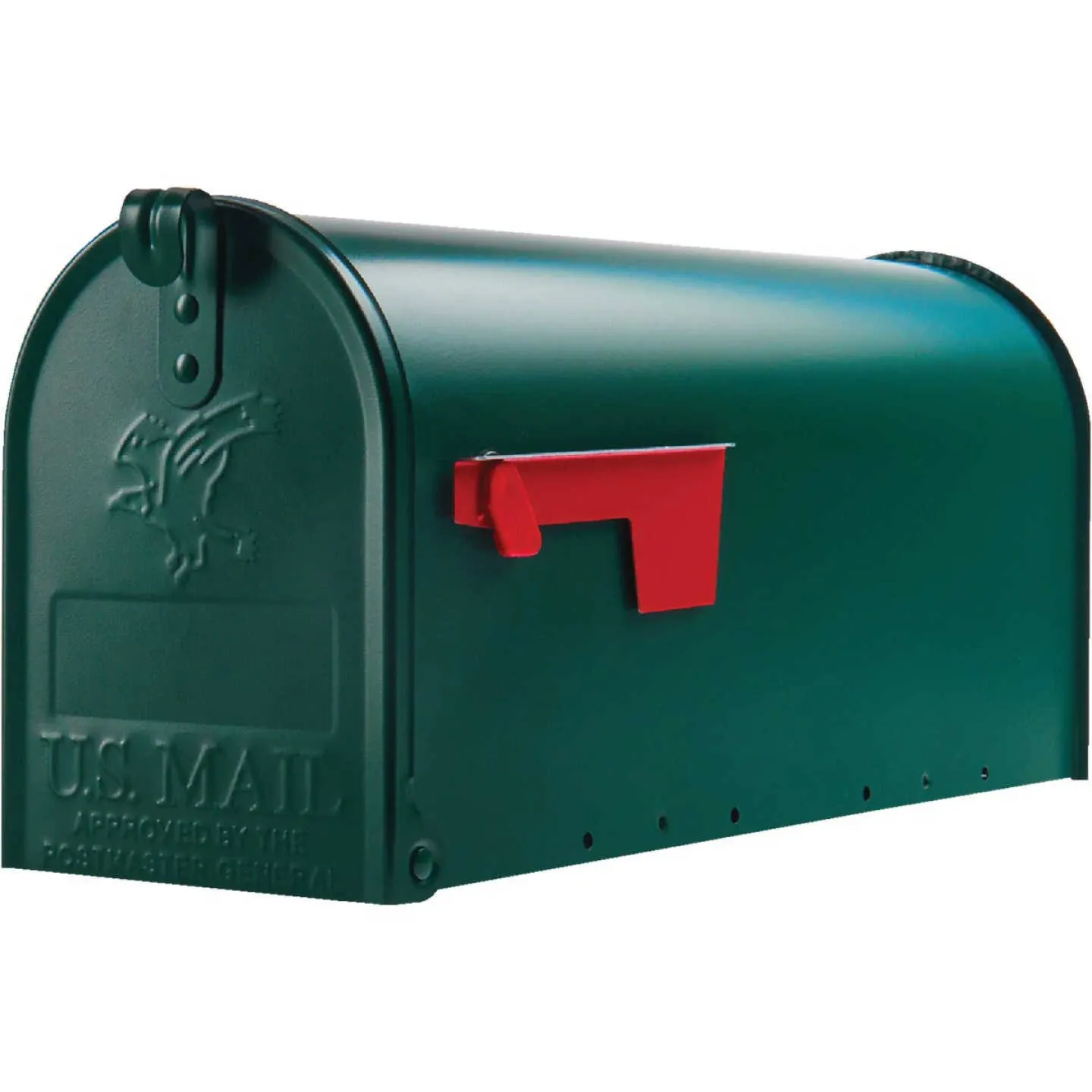 Elite Green, Medium, Steel, Post Mount Mailbox