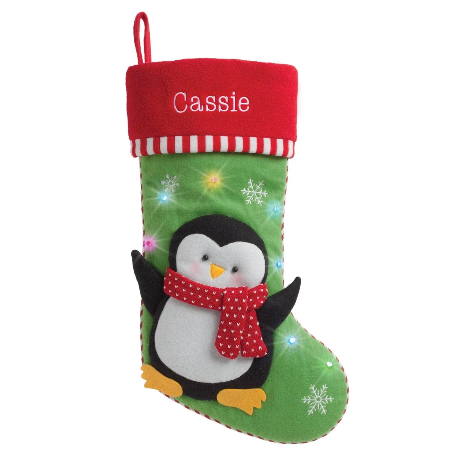 CPS Personalized Twinkling LED Stocking