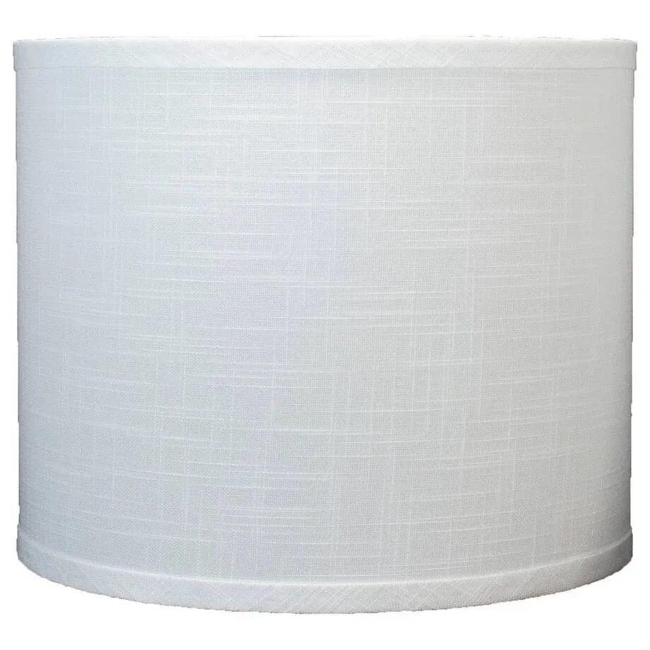 Urbanest Linen Drum Lamp Shade, 12-inch By 12-inch By 10-inch, Off White, Spider