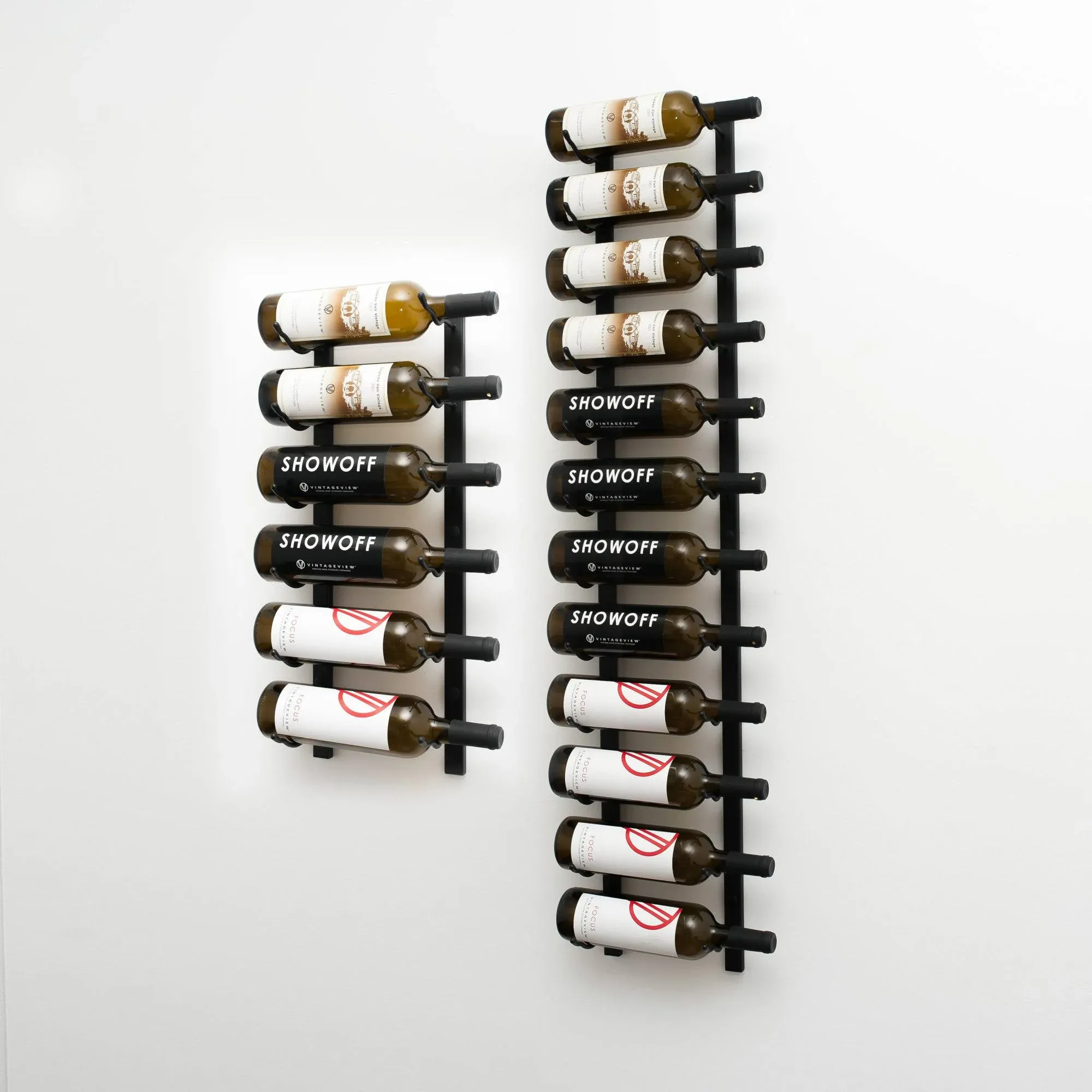 VintageView W Series Luxe Wine Rack 6 Wall Mounted Bottle Storage Kit