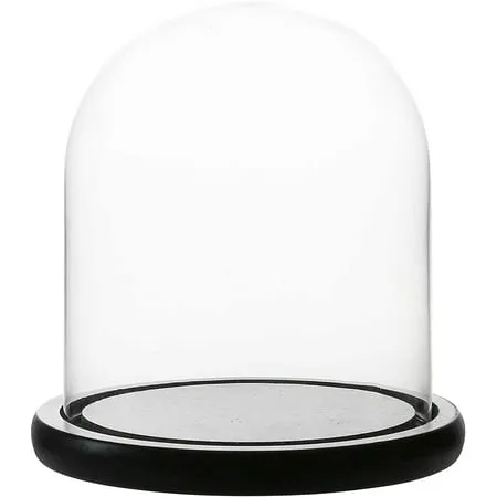 | Decorative Clear Glass Dome/Tabletop Centerpiece |\xa0Cloche Bell Jar Display ...