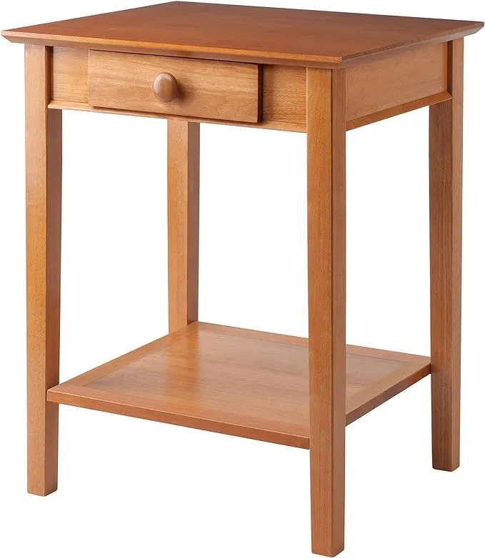 Winsome Wood Studio Home Office Printer Stand, Table, Honey Finish