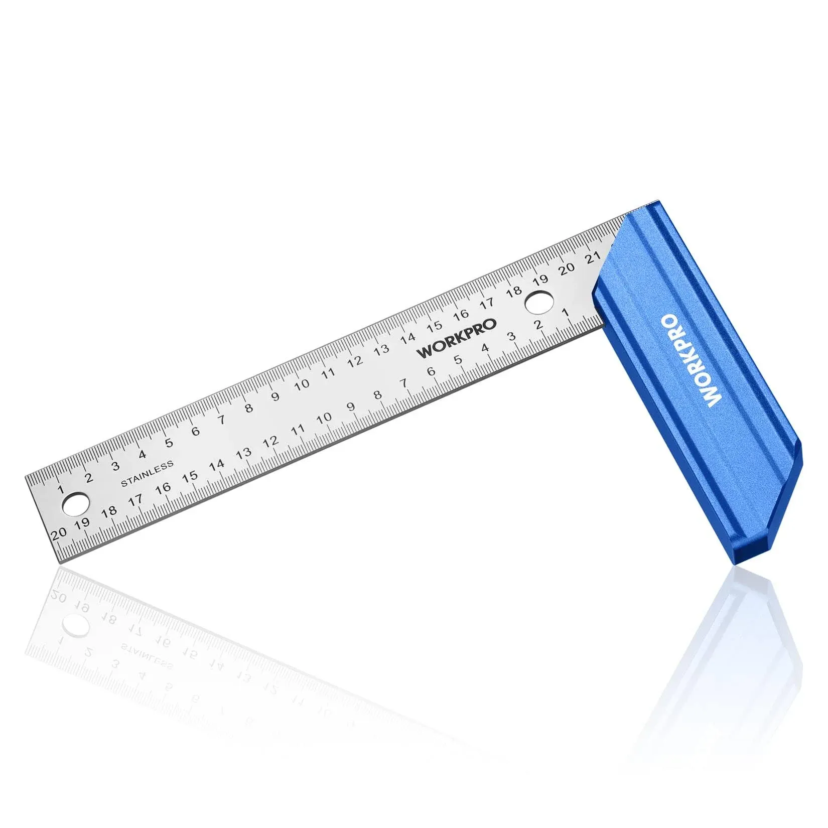 WORKPRO 8 Inch Try Square Stainless Steel Ruler Aluminum Handle Square Precision  | eBay