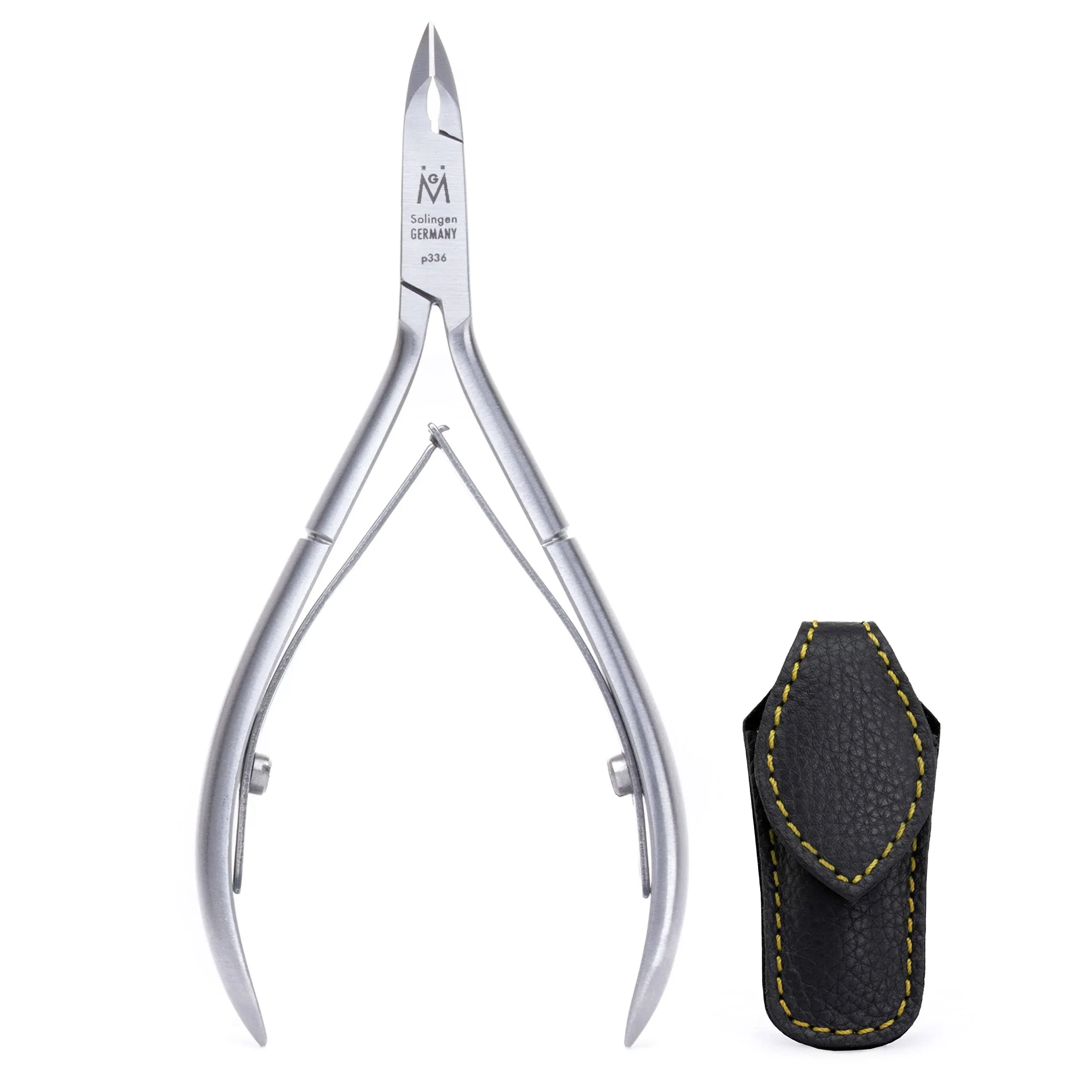 Germanikure Cuticle Nipper in Leather Case