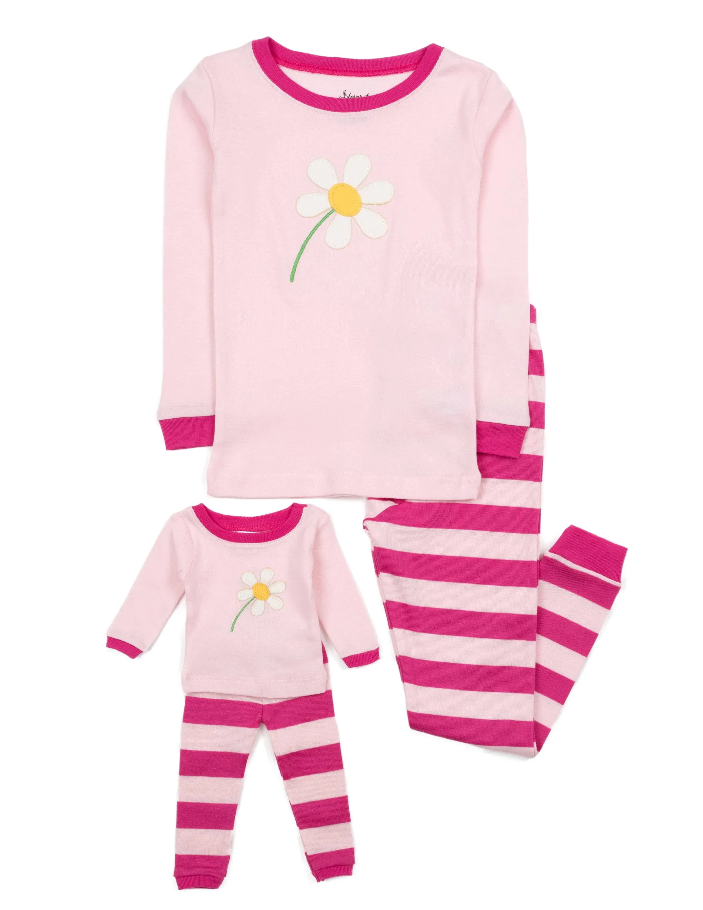 Leveret Matching Girl & Doll Cotton Pajamas