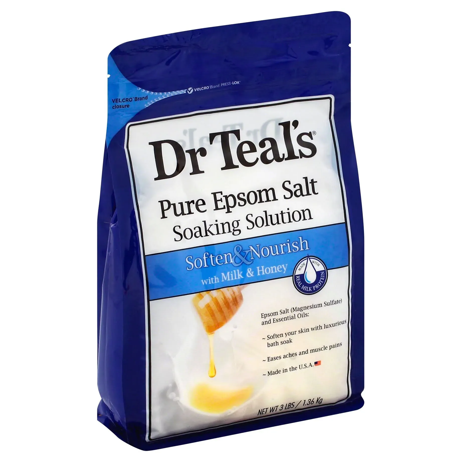 Dr Teal's Epsom Salt Soaking Solution Milk Honey