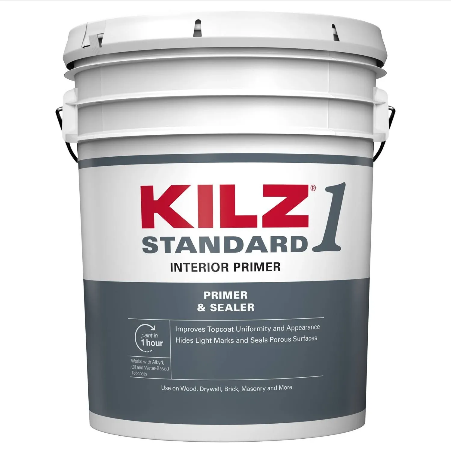 Kilz L201105 1 Standard Water-Based Primer and Sealer, 5 Gallon