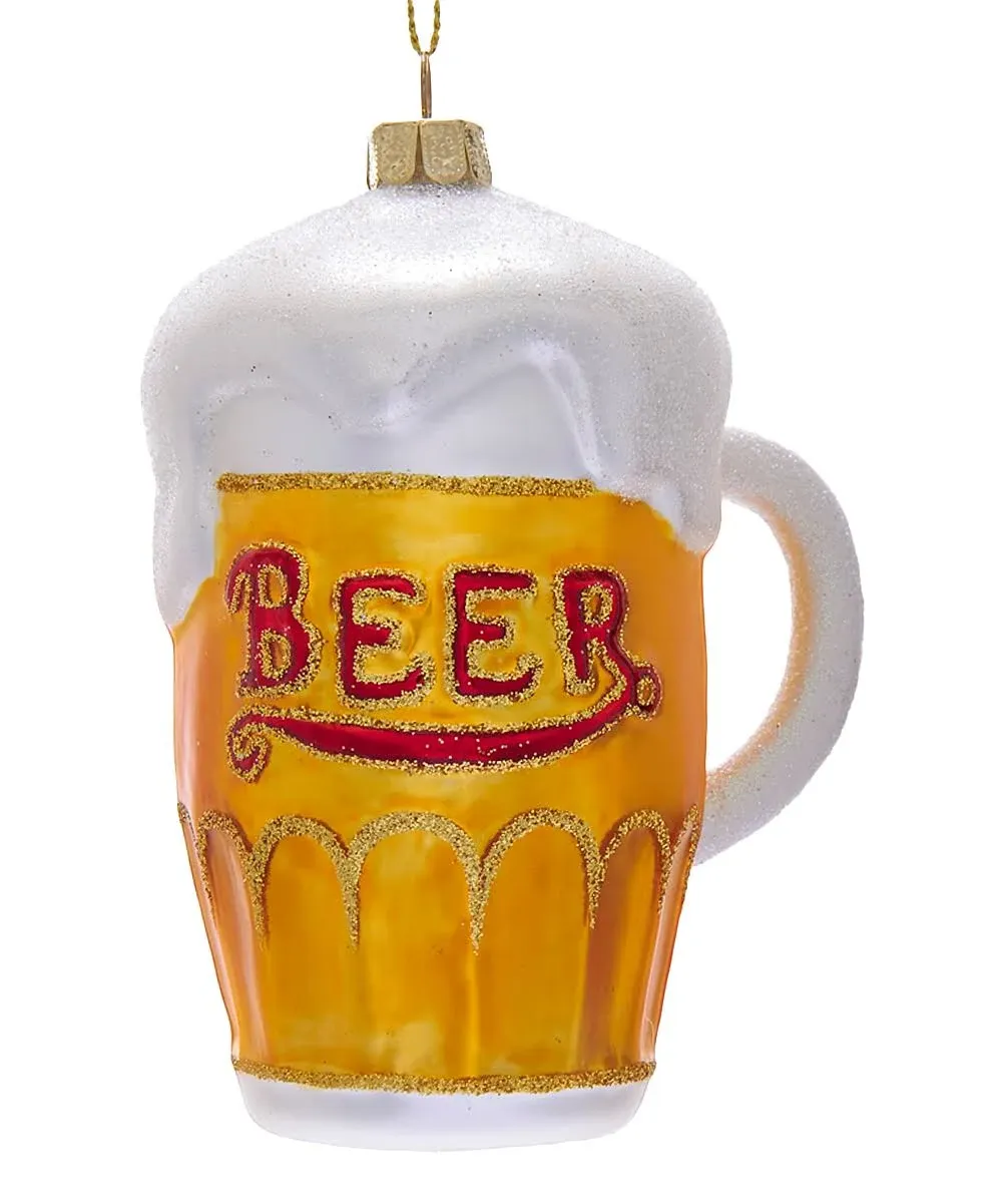 Kurt Adler Noble Gems Glass Beer Mug Ornament