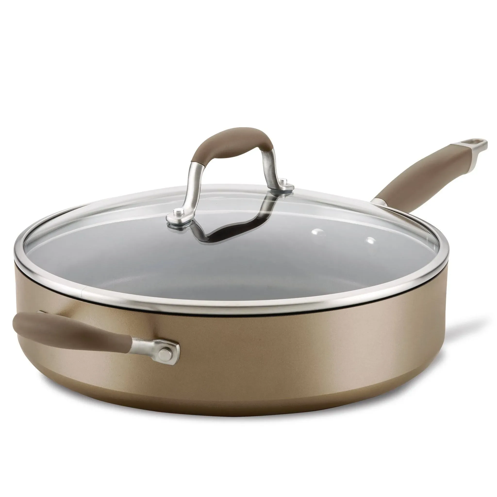 Anolon Advanced Home Hard-Anodized Nonstick 5-Qt. Saute Pan with Helper Handle ...