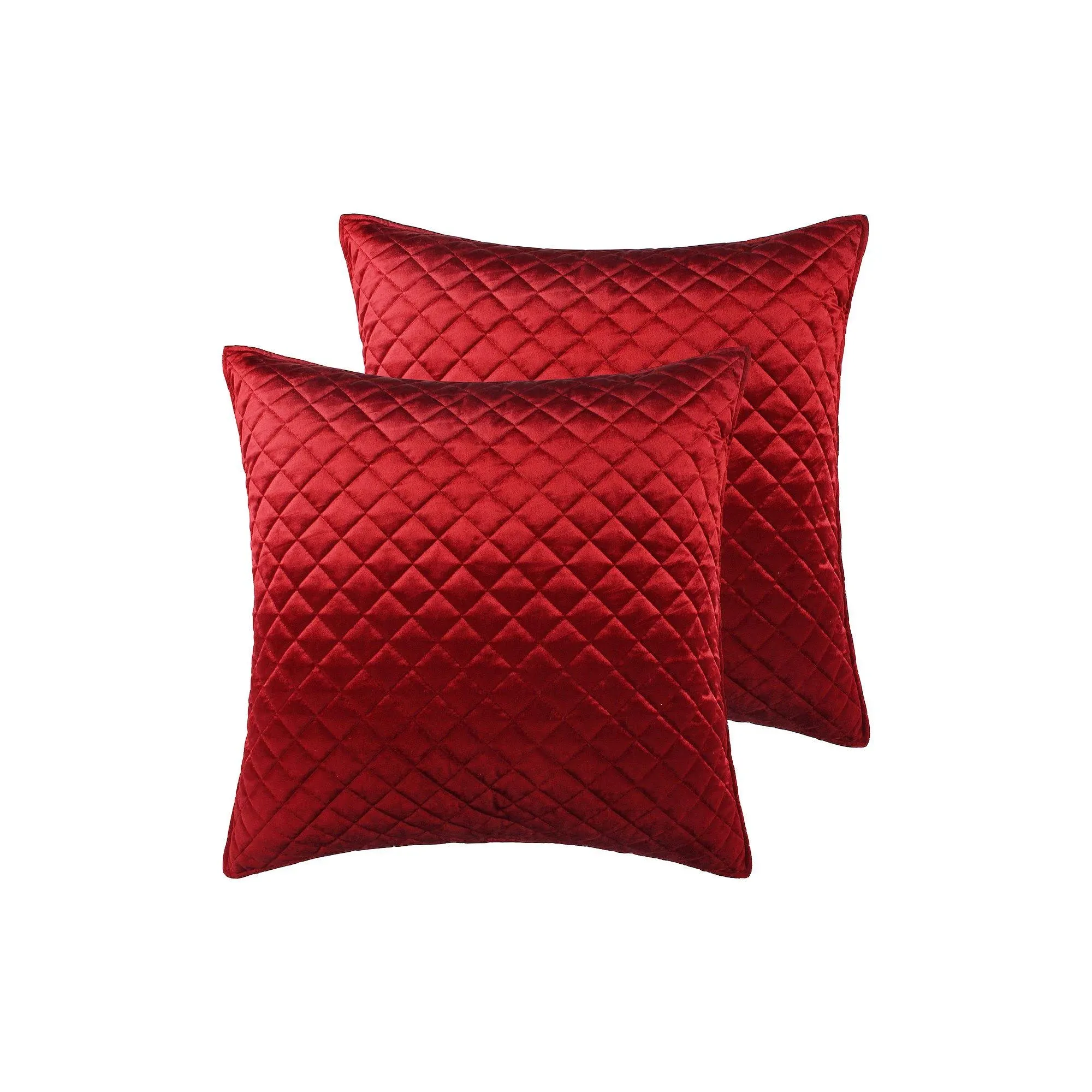 Red Velvet Euro Sham set of 2