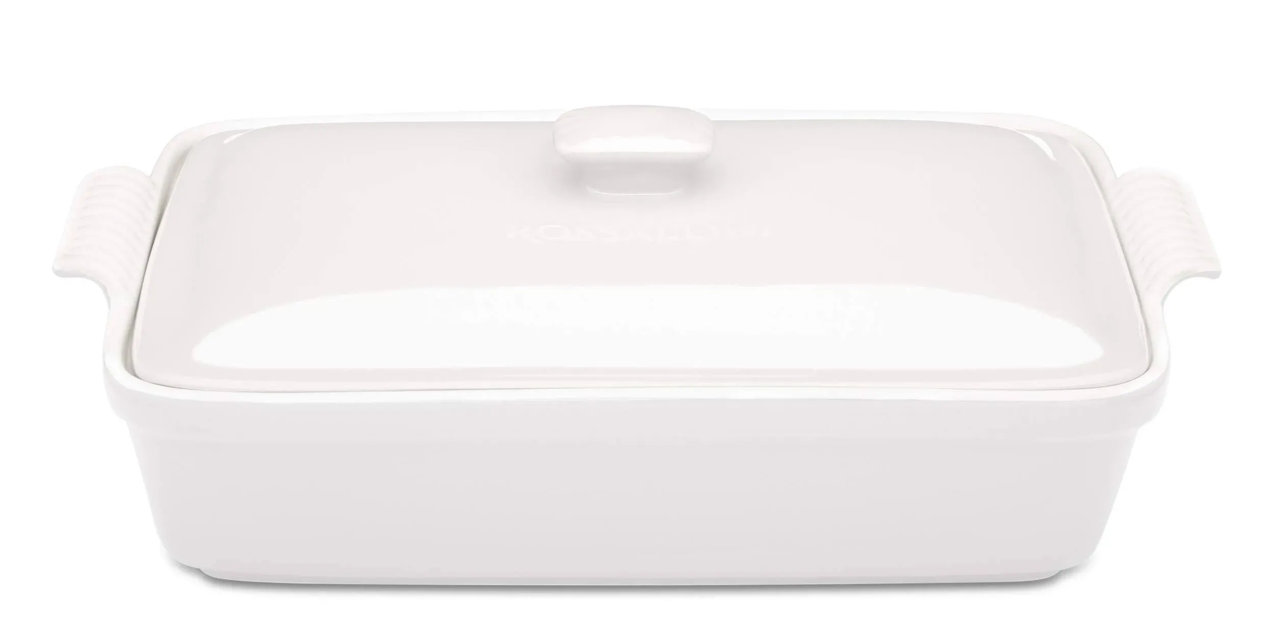 ROSSALLINI Stoneware Casserole Dish Bakeware Set with Lid, Covered Rectangular ...