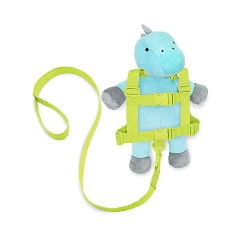 Travel Bug Toddler 2-in-1 Safety Harness, Dinosaur- Teal/Grey