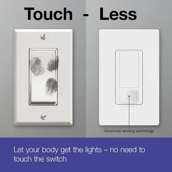 Lutron® Maestro® 2-Amp 1-Pole Motion Sensor Light Switch - Biscuit