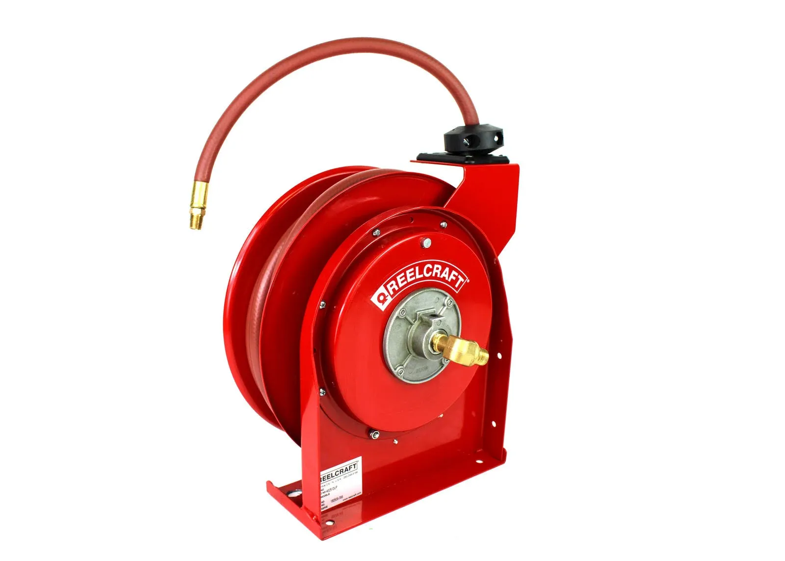 Reelcraft 4625 OLP 3/8-Inch by 25-Feet Spring Driven Hose Reel for Air/Water