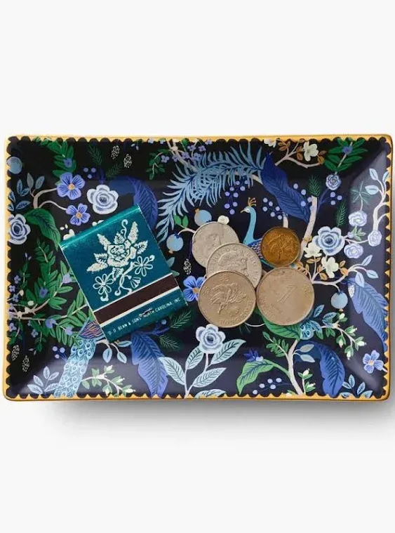 Rifle Paper Co - Catchall Tray - Peacock