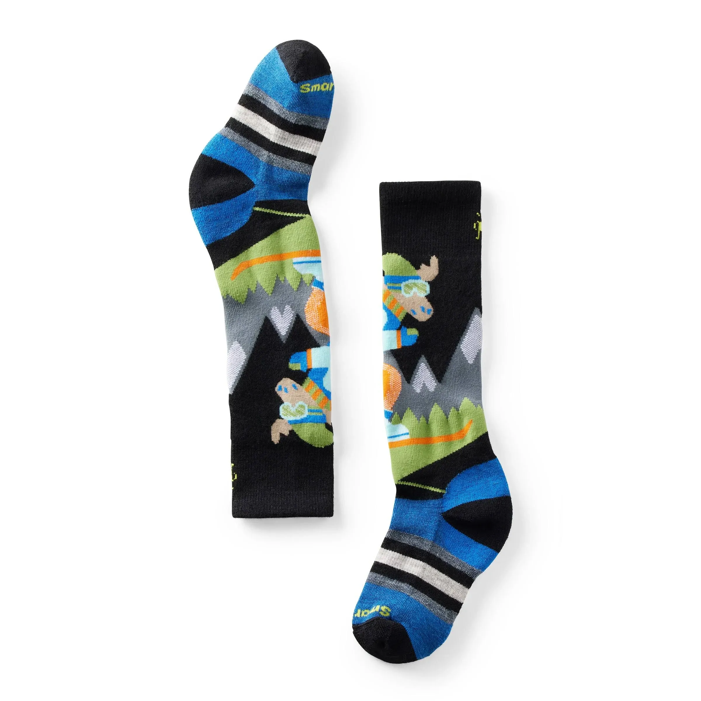 Smartwool Kids Wintersport Full Cushion Mountain Moose Pattern Knee-High Socks - GoBros.com