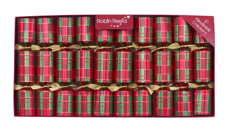 Robin Reed Tartan Crackers Set of 10