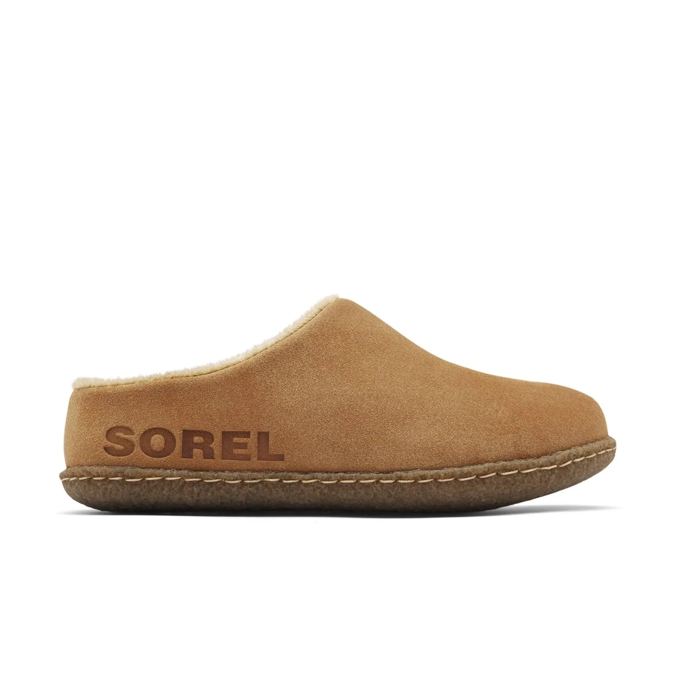 NIB Youth Girls Boys Sorel Slipper Lanner Ridge II Suede Camel Brown Size 2