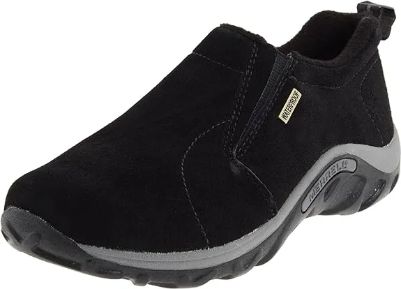 Merrell Jungle Moc Frosty Waterproof Shoes Black 1 Kids