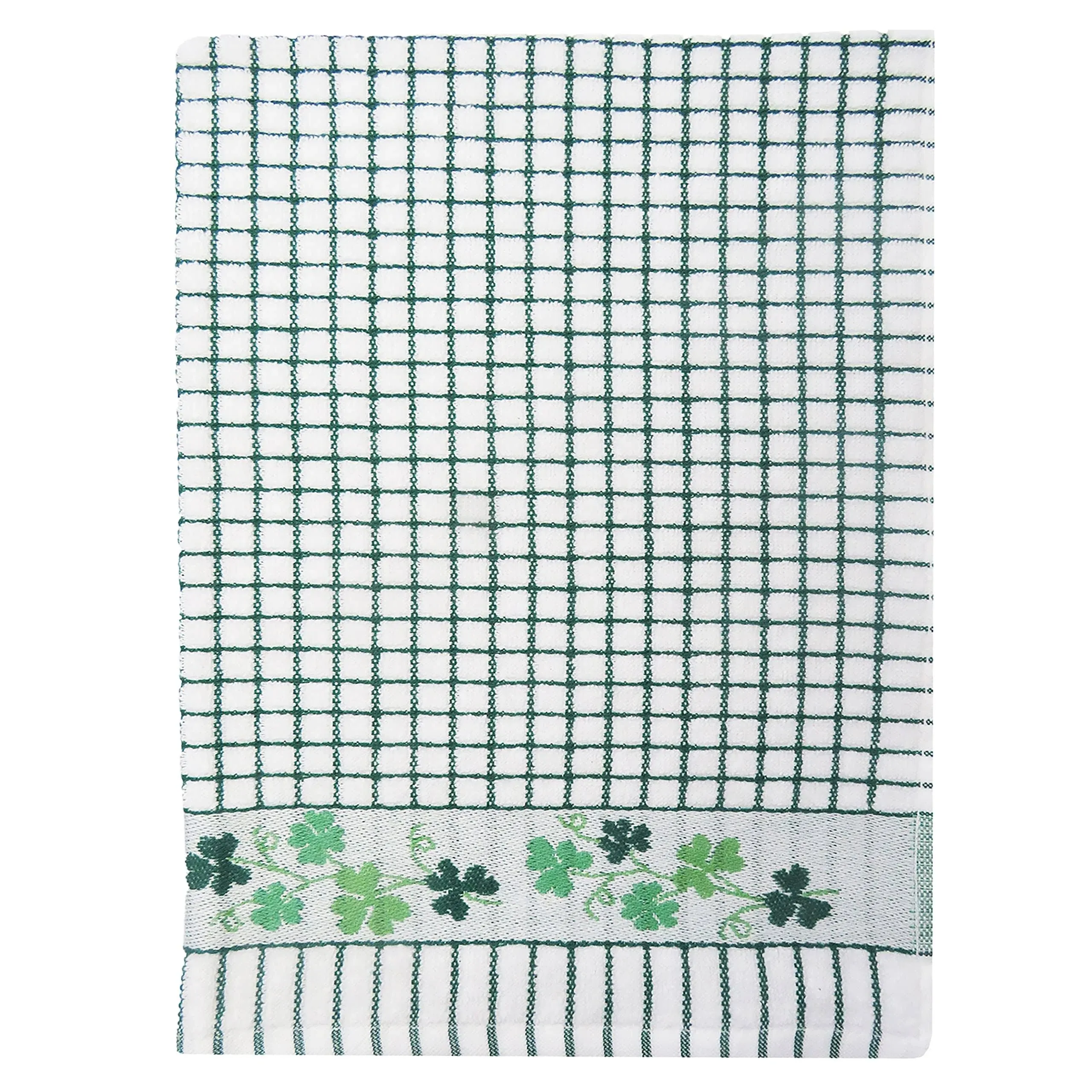Poli-Dri Jacquard Tea Towel - Shamrock Sprig